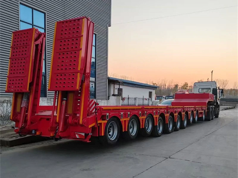 10-Axle Lowboy Trailer factory 10-Axle Lowboy Trailer factory